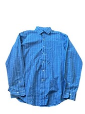 VTG 90s Polo Ralph Lauren Regent Classic Fit Blue Check button dress shirt 16.5