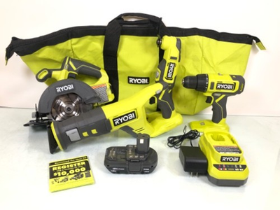 #ad Ryobi 4 Ryobi 4 Piece Set 1 Bat. amp; 1 Charger $169.99