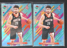 Lot 2 Alperen Sengun 2025-26 Topps Finest /150 Sky Blue Rare #292