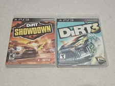 PS3 Lot of 2: PlayStation 3 Racing Games - Dirt Showdown & Dirt 3 Bundle TESTED