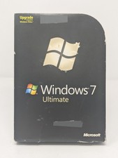 Microsoft Windows 7 Ultimate Upgrade Retail Box 32/64-bit DVDs with Product Key
