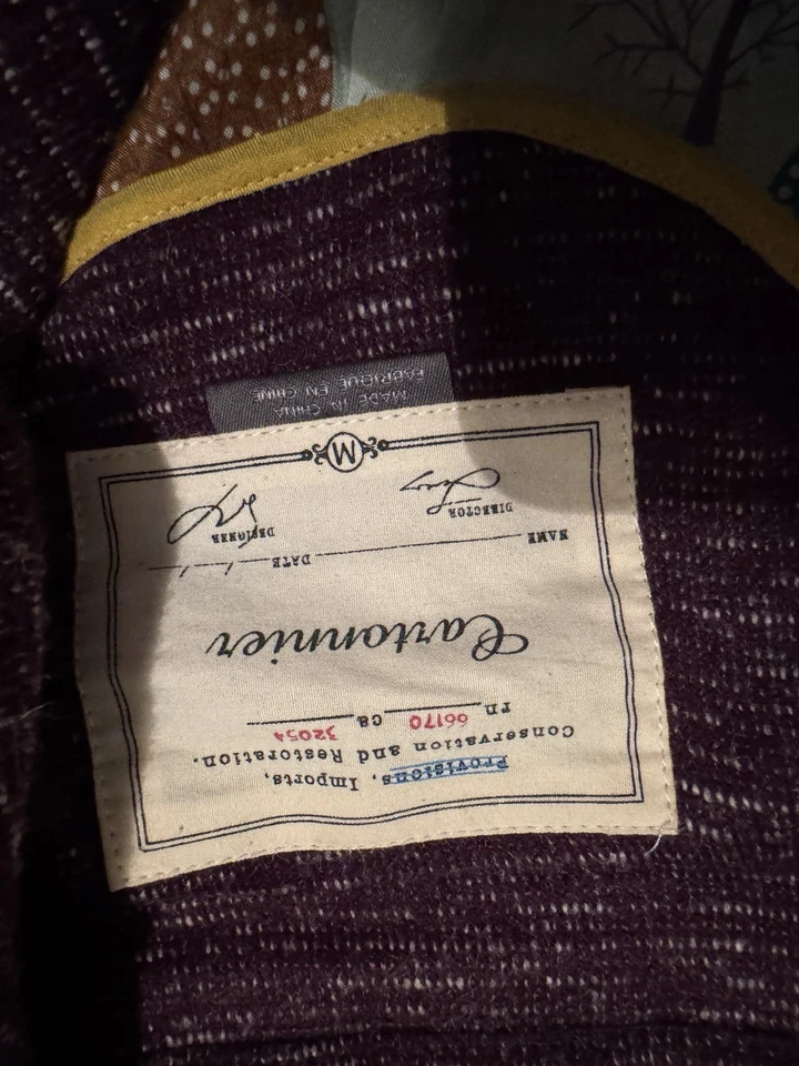 Anthropologie Cartonnier Purple Blazer Jacket Womens Sz M Heathered Marled Lined - Image 2 of 4