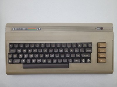COMMODORE 64 - CASE & KEYBOARD ONLY - NO MOTHERBOARD - EURO KEYS!
