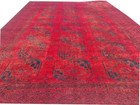 Rare Hand Knotted Antique Afghan Turkmen Felpah Wool Area Rug 11.5 x 8.0 Ft — photo 6