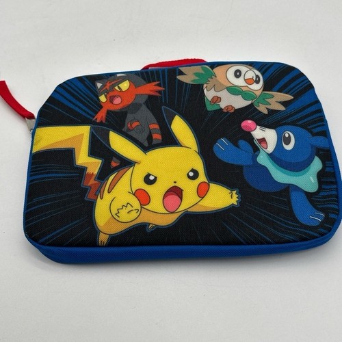 Pokemon Pouch Canvas Zipper Cosmetic Makeup Bag Case Pikachu Litten Popplio