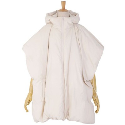 Mila Owen Coat Sustainable Side Ribbon Poncho Down Womens ONE SIZE Used MOLO-0