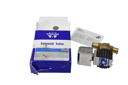 Sporlan B10S2 Solenoid Valve 5/8 ODF MKC-2 Coil 208-240V 50/60Hz Brass HVAC
