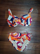 Vintage 60s 70s Bali Two Piece Swimsuit 34D M Retro Mod