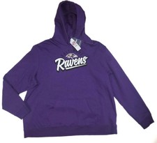Baltimore Ravens Hoodie Sweatshirt Pullover Purple Fanatics NFL Men's 3XL NWT