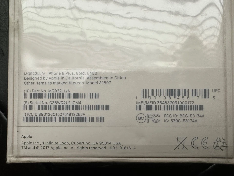 Apple iPhone 8 Plus 64GB - T-Mobile - Gold -Sealed Since 2017 Genuine & Unopened - Image 4 of 4