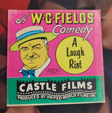 W.C. Fields Laugh Riot Hurry Hurry Super 8mm Film Black White Castle Films