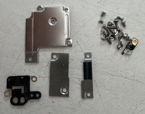 Original Apple iPhone 6S Schrauben Blech Abdeckung Kleinteile Deckel Set