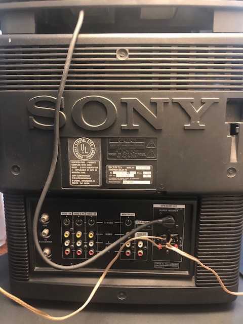 Sony Tv Rare -KV-27 XBR 55 with Super Woofer and ( Not Sony )Stand