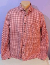 German wear checked red shirt Hunting SHOOTING country wear Large Bavaria cotton