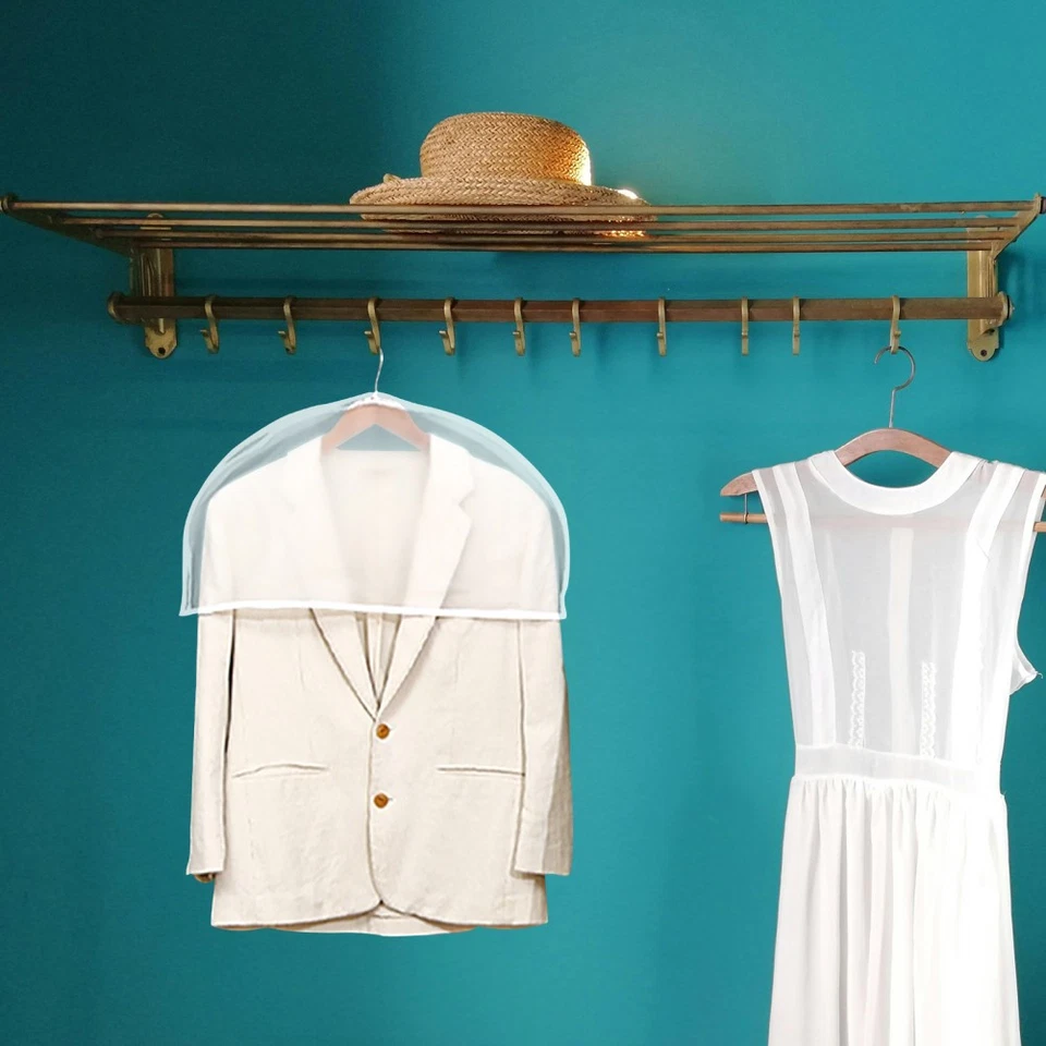  6 Pcs Staubbedeckte Schulterabdeckung Kleidersack Lang Reisen Anzugbezüge - Bild 3 von 4