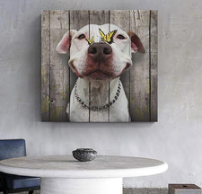 Cute Pitbull Dog Butterfly Jigsaw Puzzle 500 Pieces Animal Pet Lovers Puppy