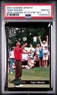 2001 LEGENDS SPORTS MEMORABILIA LOOKING UP TO THE SKY TIGER WOODS PSA 10