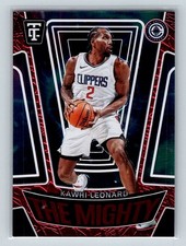 2024-25 Panini Totally Certified #1 Kawhi Leonard The Mighty Mirror Red #/99