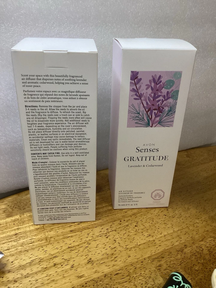 Avon Senses Gratitude Lavender & Cedarwood Air Diffuser - New In Box- Lot Of 2 - Image 3 of 4