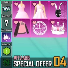 Roblox World Zero WZ - 6 PACK - #FFAABB SPECIAL DEAL 04 + FREE FABULOUS AURA