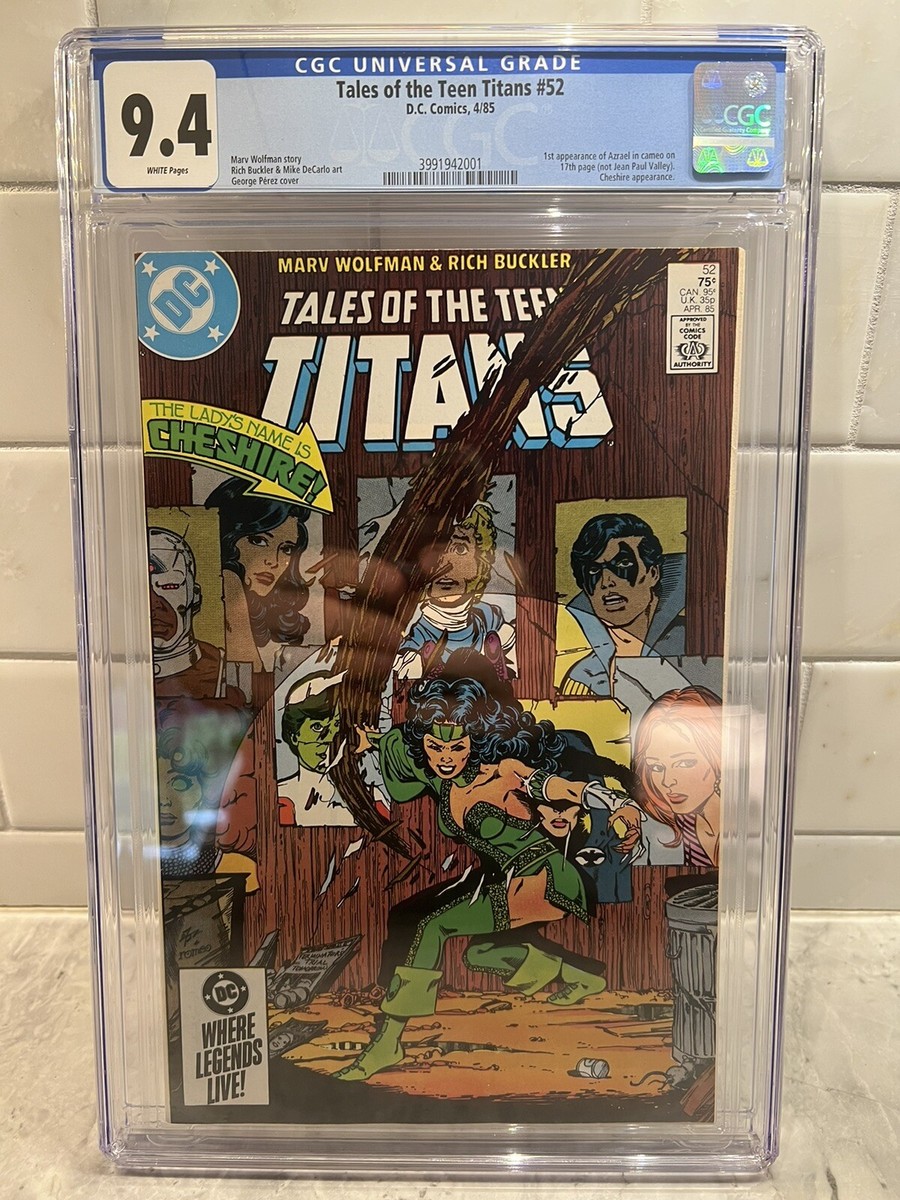 TALES OF THE TEEN TITANS 52🔥CGC 9.4🔥FIRST AZRAEL🔥DC COMICS