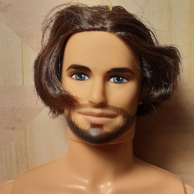 ken barbie doll with beard
