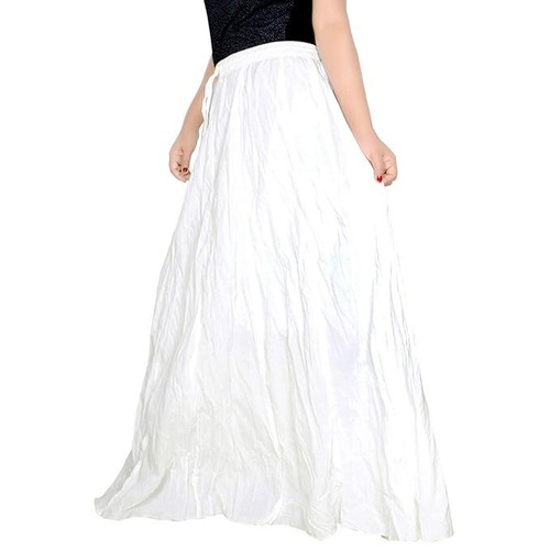Women cotton long Skirt Full length Maxi Skirt Solid Comfortable Skirt - Picture 3 of 74
