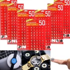 50 X Mix ASSORTED Watch Cell Batteries AG1 AG3 AG4 AG10 AG12 AG13