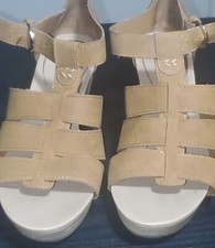 Dr. Scholls Women's Brown Sandals 3 Inch Wedge Heel Size 8M
