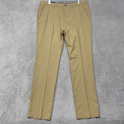 Adidas Pants Mens 36x34 Tan Ultimate 365 Performance Quick Dry Grip Waist