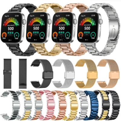 Für Huawei Watch Fit 3 4 Edelstahl Armband Metall Mesh Uhrenarmband Ersatz Strap