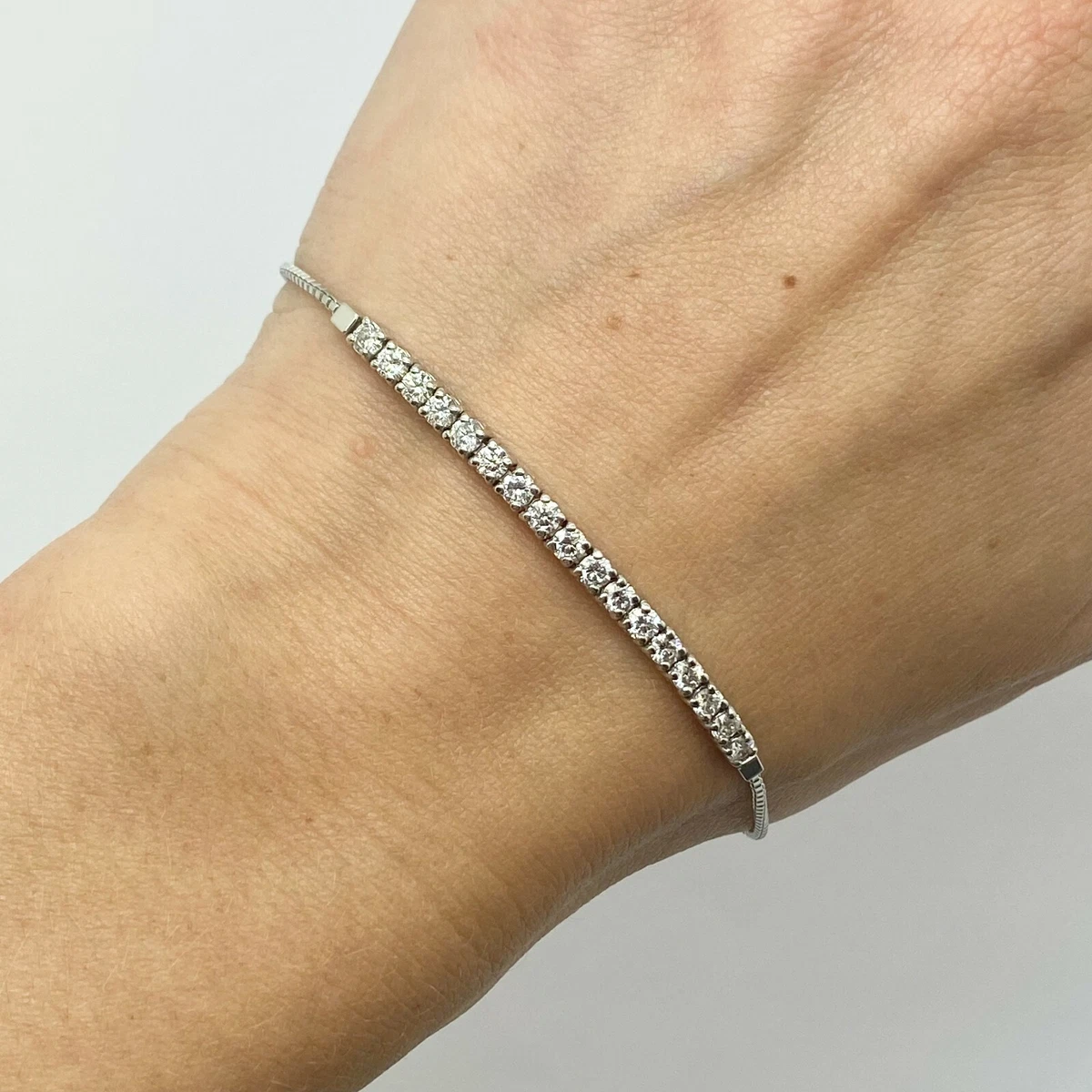 SALT. Fine Jewelry | HALF EMERALD AND DIAMOND TENNIS BRACELET