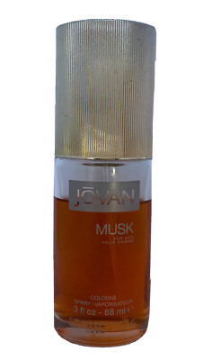 Jovan Musk , 3 oz Cologne Spray for Men New Without Box. 75% Full