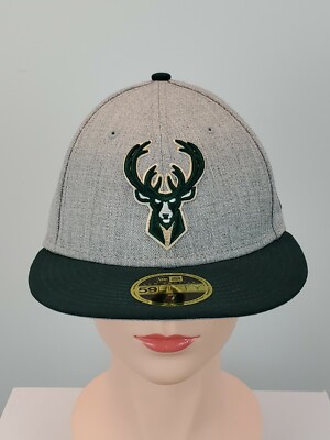 Milwaukee Bucks New Era Two-Tone Low Profile 59FIFTY Fitted Hat - Sz 7 