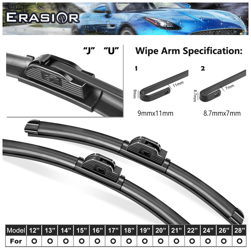 Genuine Bosch Wiper Blade Set – Direct Connect, Sizes 24" & 20" For Front Left & Right