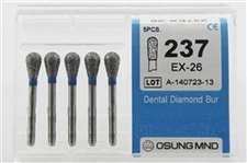 Dental Diamond Burs, Standard Grit Multi-Use, 5 Pcs/Pk [237EX-26]