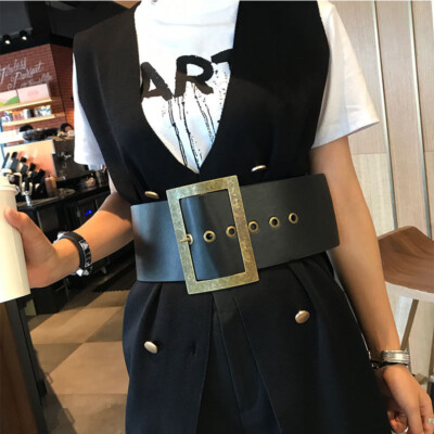 La large ceinture cuir boucle double rectangle Bayard | HERBERT Frère La large ceinture cuir boucle double rectangle Bayard | HERBERT Frère