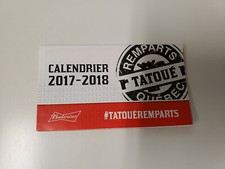 RS20 Quebec Remparts 2017/18 Minor Hockey Pocket Schedule - Budweiser