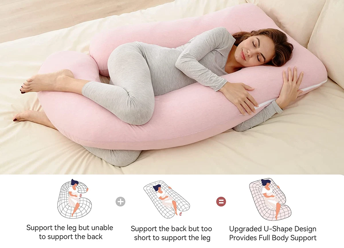 Pregnancy Pillows for Sleeping, U Shaped Full Body Maternity Pillow for  Side Sle