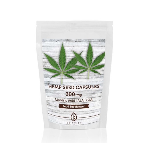 Hemp Seed Oil 300mg 90 Softgel Capsules ColdPressed Nutritional Supplement - 第 1/7 張圖片