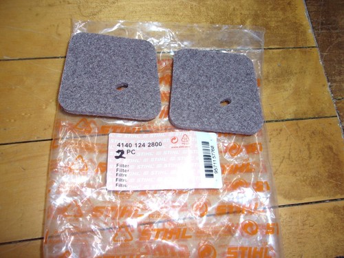2 Pack STIHL OEM Air Filter's FS 38 45 46 MM 55 4140-124-2800 #GM-E6A1 - Afbeelding 1 van 2