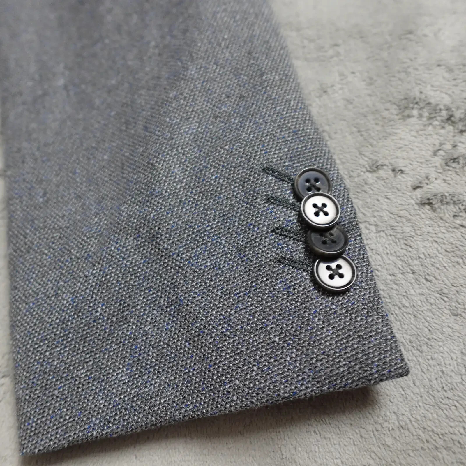 Savile Fila Tuta Giacca Blazer Uomo Taglia 42R Grigio Shoreditch Monopetto