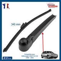 Partsline Wischerarm Heckscheibe VW Golf IV 1998-2005 Schwarz 345 Mm