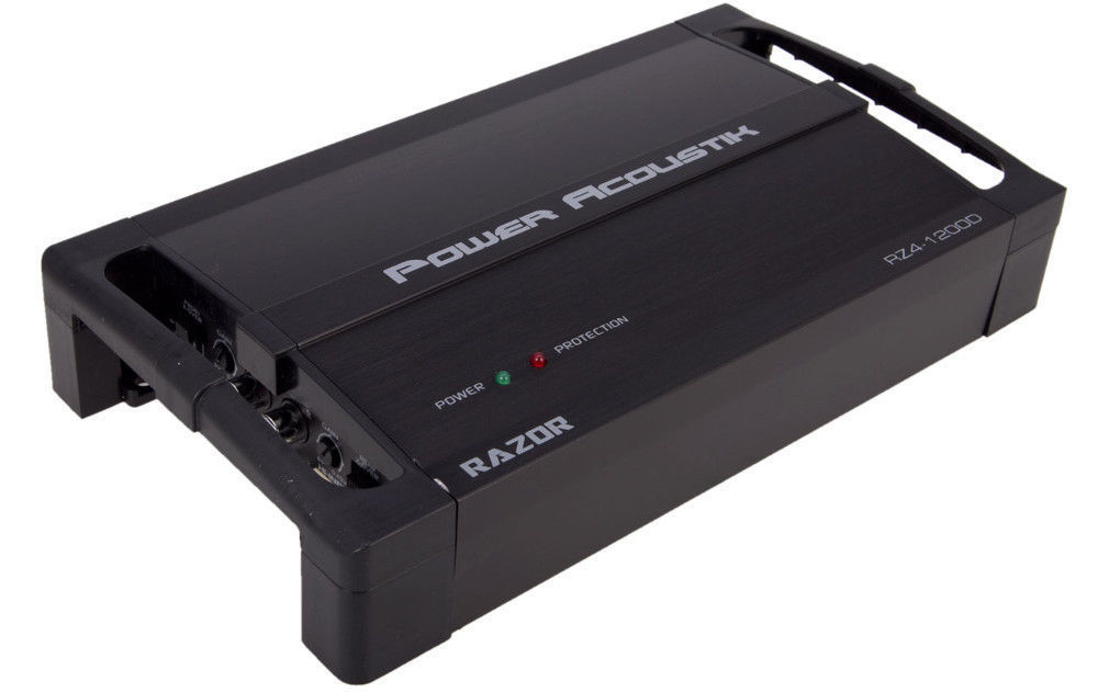 Power Acoustik RZ4-1200D 1200W 4 Channel 2 Channel Car Amplifier