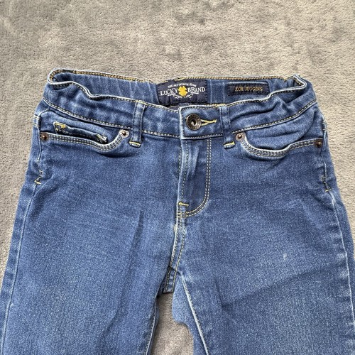 Lucky Brand Jeans Girls 8 Blue Denim Zoe Jegging Dark Wash - Picture 2 of 9