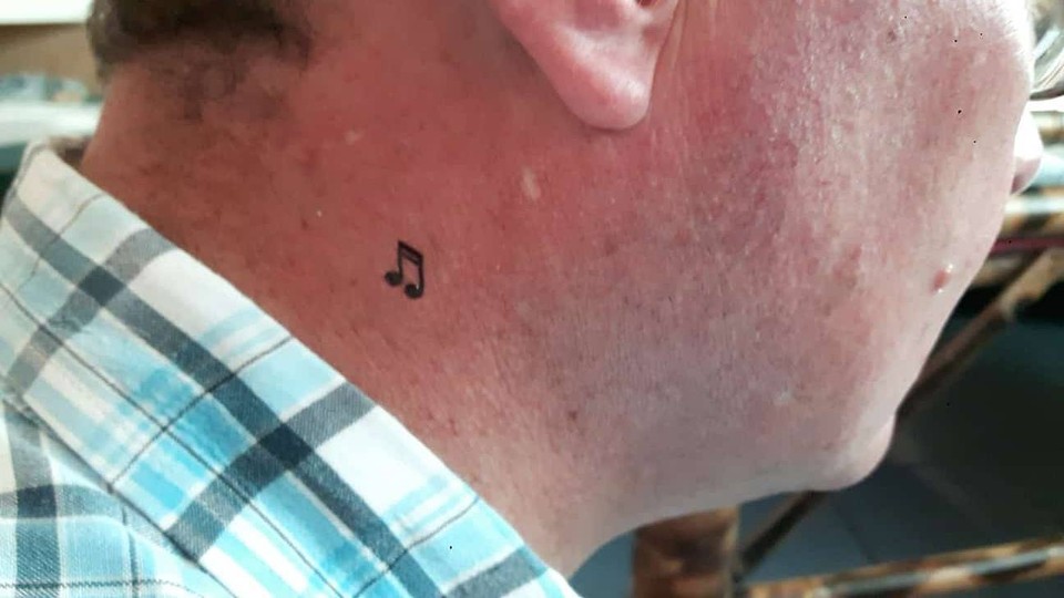 Guitar musical note music notes 2 Temporary Fake Tattoos Waterpoof Body ...