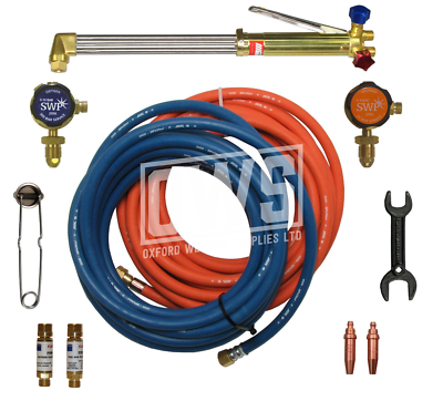 Complete Gas Welding & Cutting Kit For Propane/Oxygen – 5 Meter Hose Set With Torch