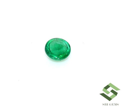 5.25 mm Certified Natural Emerald Round Cabochon 0.66 CTS Loose Gemstone - Picture 7 of 8