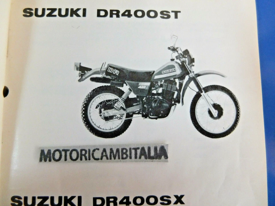 Sukuki DR 400 DR400 ST SX Manual CATALOGO RICAMBI PARTS CATALOGUE Motocicleta - Imagen 3 de 4