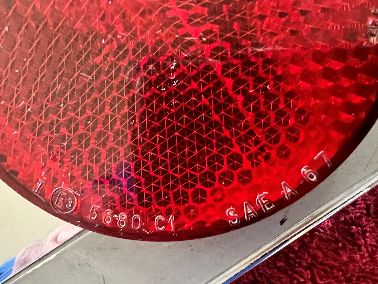 Ferrari 365 tail light bezel set ORIGINAL - left and right side